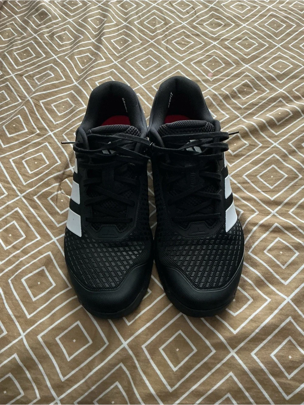 adidas Black Sneakers with White Stripes
